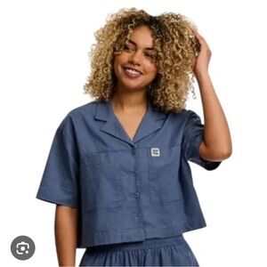 Lucy & Yak Vintage Indigo Alfie Shirt size L